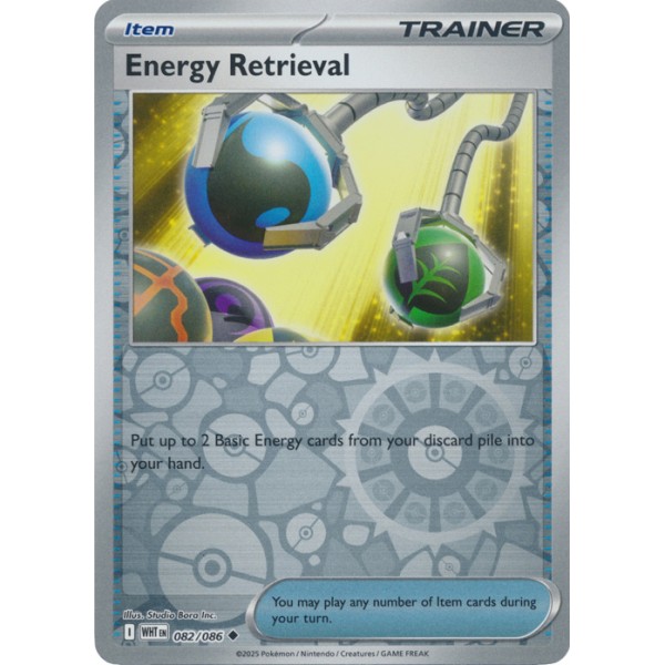 White Flare - 082/086 - Energy Retrieval (reverse holo)