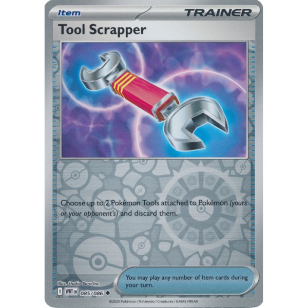 White Flare - 085/086 - Tool Scrapper (reverse holo)