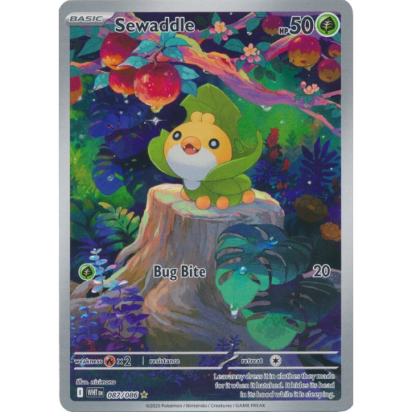 White Flare - 087/086 - Sewaddle (illustration rare)