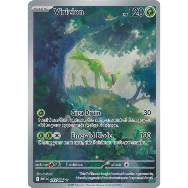 White Flare - 095/086 - Virizion (illustration rare)
