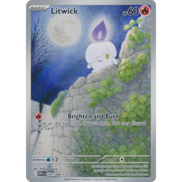 White Flare - 101/086 - Litwick (illustration rare)