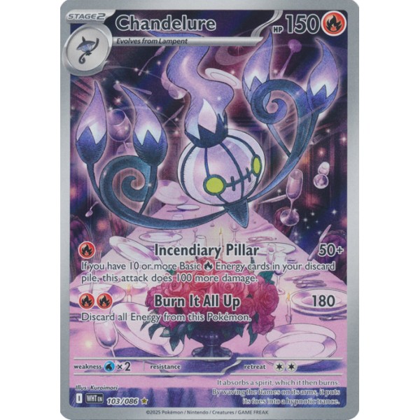 White Flare - 103/086 - Chandelure (illustration rare)