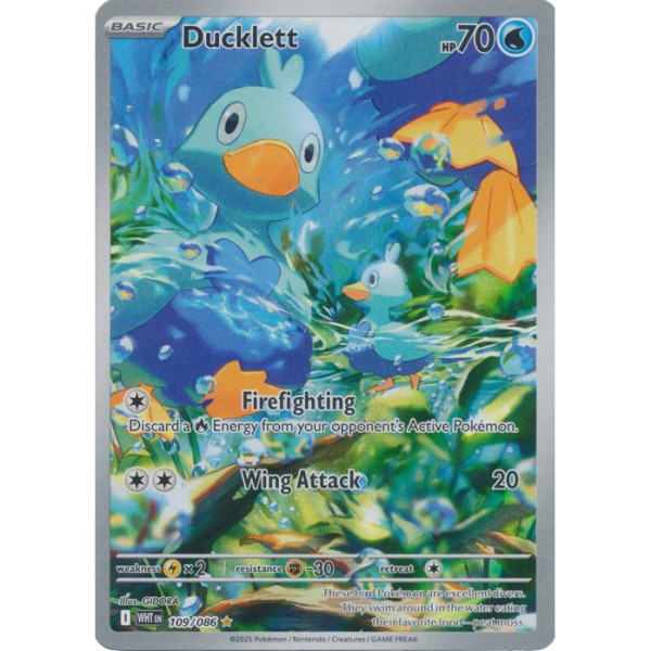 White Flare - 109/086 - Ducklett (illustration rare)