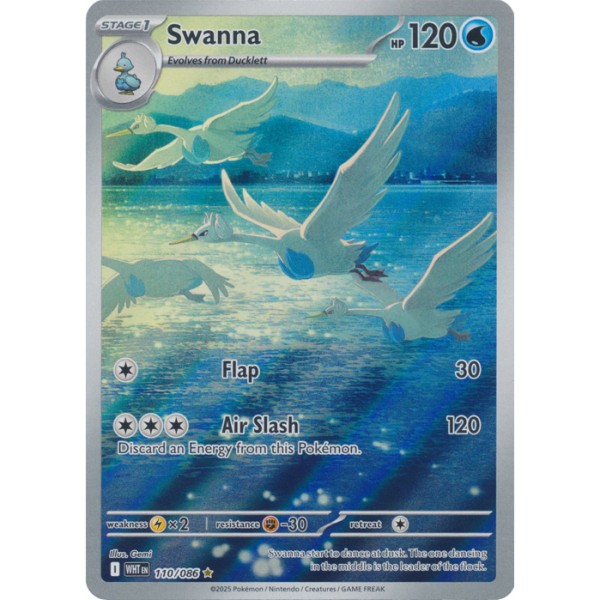 White Flare - 110/086 - Swanna (illustration rare)