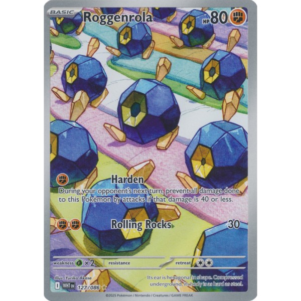 White Flare - 127/086 - Roggenrola (illustration rare)