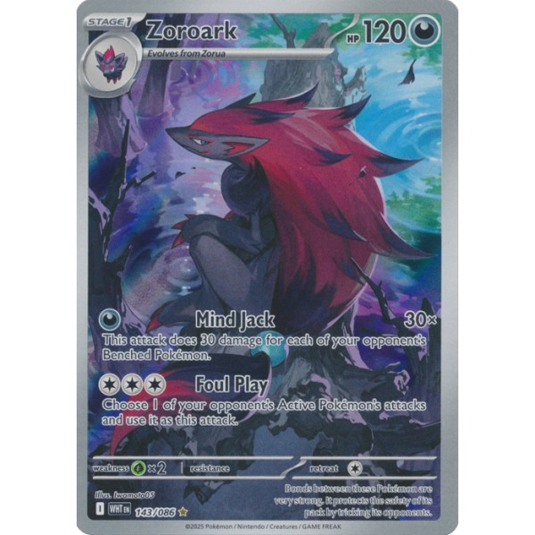 White Flare - 143/086 - Zoroark (illustration rare)