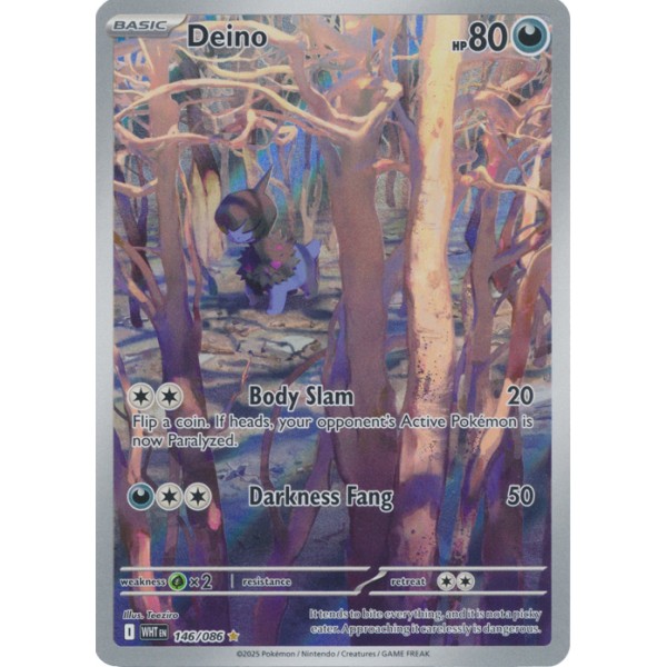 White Flare - 146/086 - Deino (illustration rare)