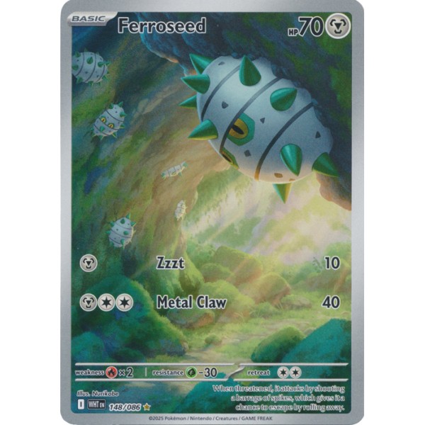 White Flare - 148/086 - Ferroseed (illustration rare)
