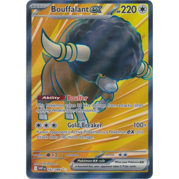 White Flare - 162/086 - Bouffalant EX (ultra rare)