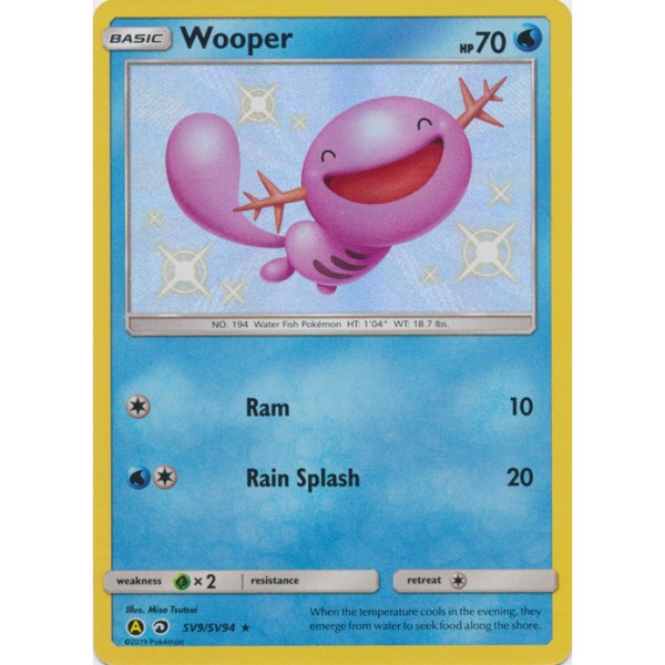 Shiny Vaults - SV9/SV94 - Wooper (shiny rare)