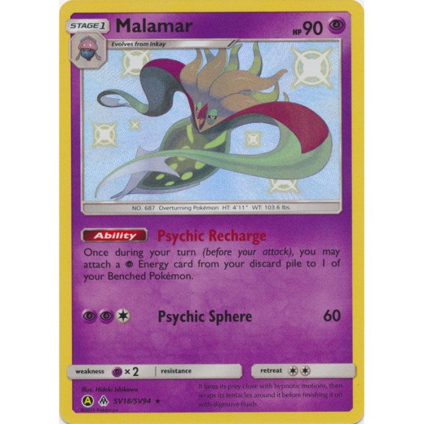 Shiny Vaults - SV18/SV94 - Malamar (shiny rare)