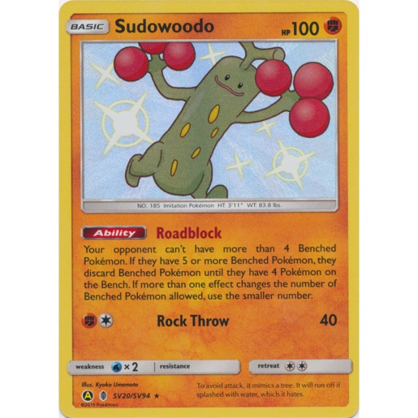 Shiny Vaults - SV20/SV94 - Sudowoodo (shiny rare)
