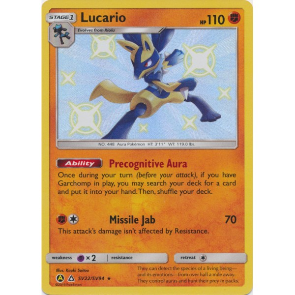 Shiny Vaults - SV22/SV94 - Lucario (shiny rare)