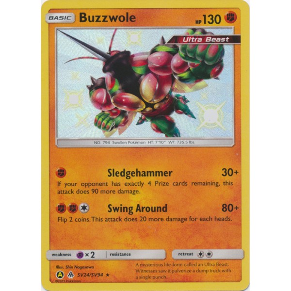 Shiny Vaults - SV24/SV94 - Buzzwole (shiny rare)