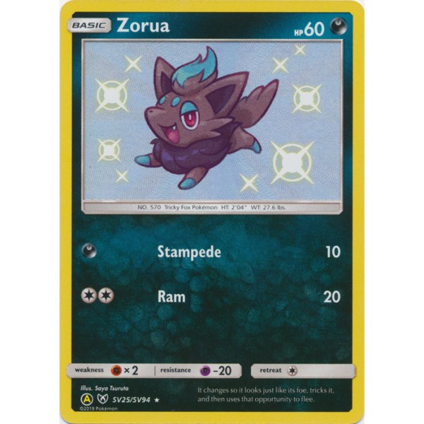 Shiny Vaults - SV25/SV94 - Zorua (shiny rare)