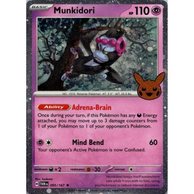 Twilight Masquerade - 095/167 - Munkidori (trick or trade rare holo)