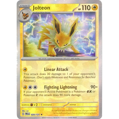 Prismatic Evolutions - 029/131 - Jolteon (master ball rare reverse holo)
