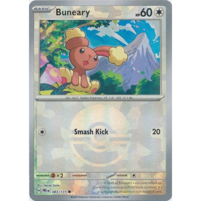 Prismatic Evolutions - 083/131 - Buneary (poke ball reverse holo)