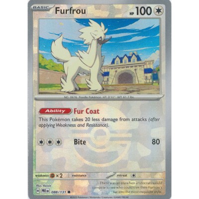 Prismatic Evolutions - 088/131 - Furfrou (poke ball reverse holo)