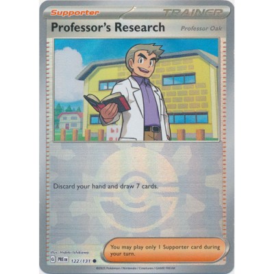 Prismatic Evolutions - 122/131 - Trainer Professor’s Research Professor Oak (poke ball reverse holo)
