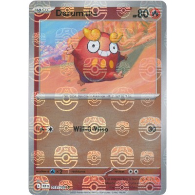 Black Bolt - 013/086 - Darumaka (master ball reverse holo)