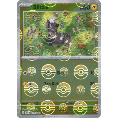 White Flare - 031/086 - Blitzle (poke ball reverse holo)
