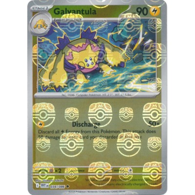 White Flare - 034/086 - Galvantula (master ball reverse)