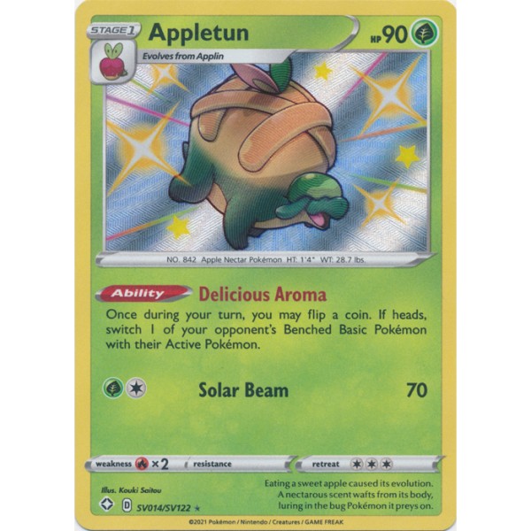 Shiny Vaults - SV014/SV122 - Appletun (shiny rare)