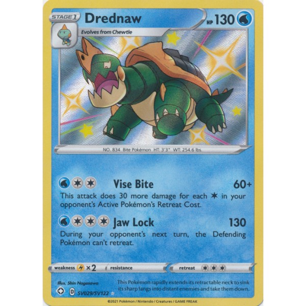Shiny Vaults - SV029/SV122 - Drednaw (shiny rare)