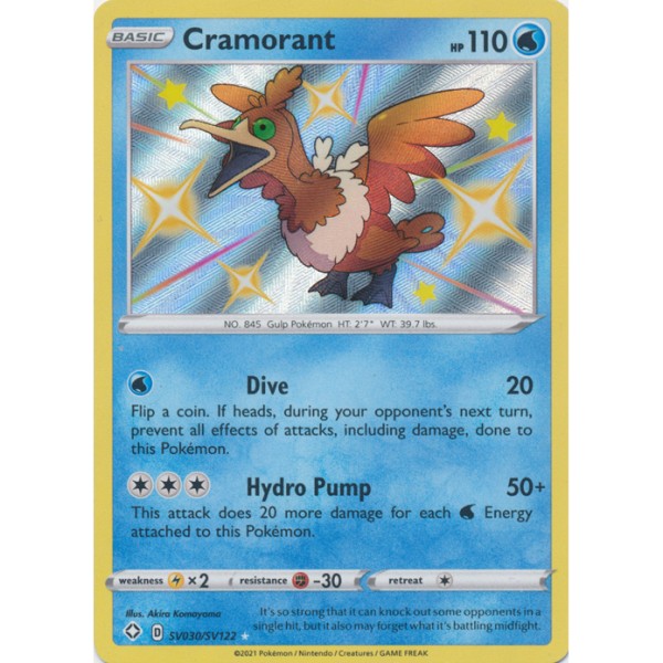 Shiny Vaults - SV030/SV122 - Cramorant (shiny rare)