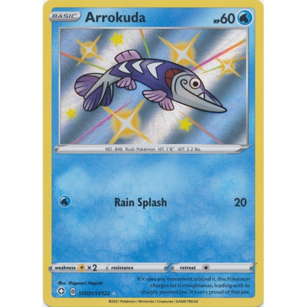 Shiny Vaults - SV031/SV122 - Arrokuda (shiny rare)