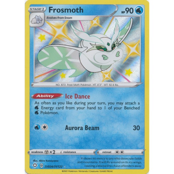 Shiny Vaults - SV034/SV122 - Frosmoth (shiny rare)