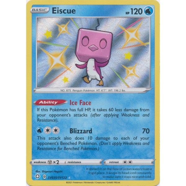 Shiny Vaults - SV035/SV122 - Eiscue (shiny rare)