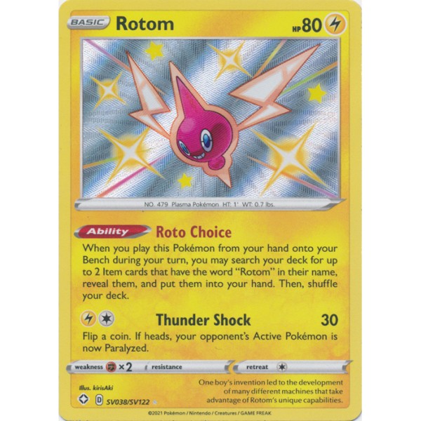 Shiny Vaults - SV038/SV122 - Rotom (shiny rare)