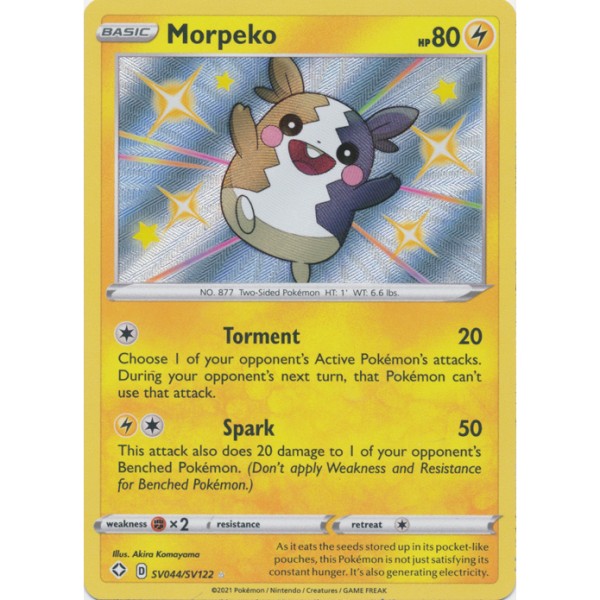 Shiny Vaults - SV044/SV122 - Morpeko (shiny rare)