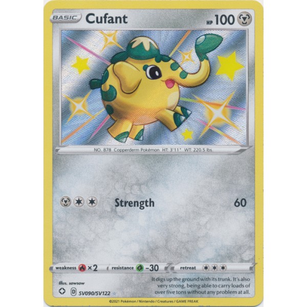 Shiny Vaults - SV090/SV122 - Cufant (shiny rare)