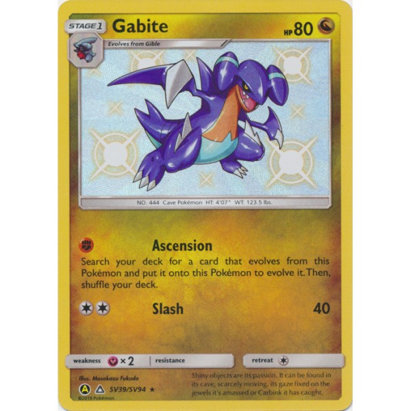 Shiny Vaults - SV39/SV94 - Gabite (shiny rare)