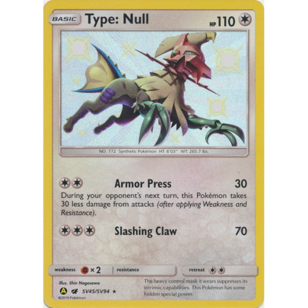 Shiny Vaults - SV45/SV94 - Type: Null (shiny rare)
