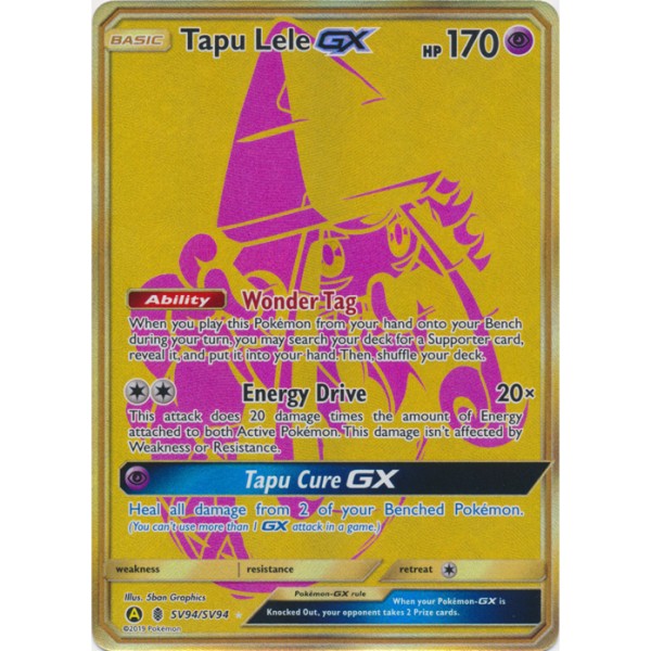 Shiny Vaults - SV94/SV94 - Tapu Lele GX (secret rare)