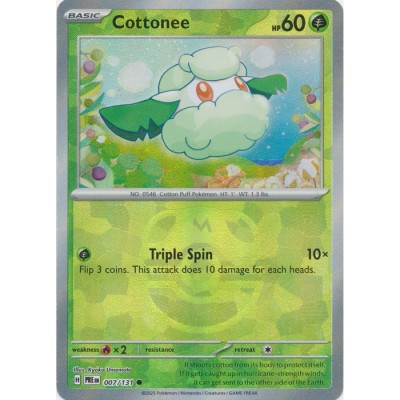 Prismatic Evolutions - 007/131 - Cottonee (master ball reverse holo)