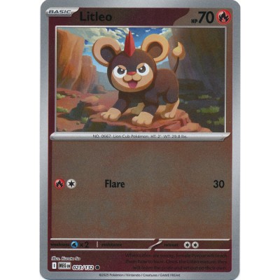 Mega Evolution - 023/132 - Litleo (reverse holo)
