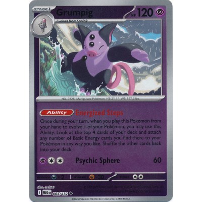 Mega Evolution - 063/132 - Grumpig (reverse holo)
