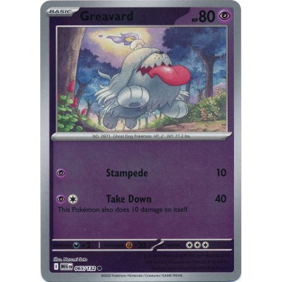 Mega Evolution - 065/132 - Greavard (reverse holo)