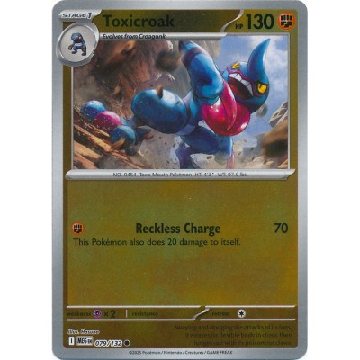 Mega Evolution - 079/132 - Toxicroak (reverse holo)