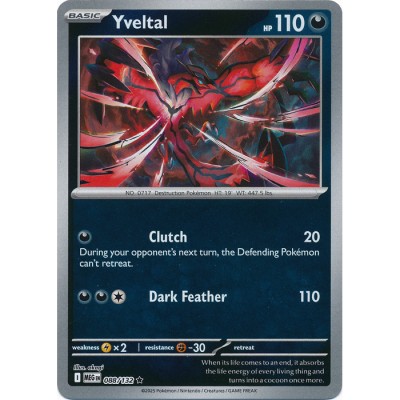 Mega Evolution - 088/132 - Yveltal (rare reverse holo)