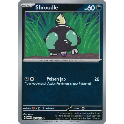 Mega Evolution - 091/132 - Shroodle (reverse holo)