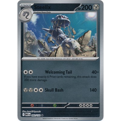 Mega Evolution - 093/132 - Steelix (rare reverse holo)