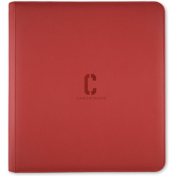 Cardstacks - Zippered Pro Binder 12 Pocket - Rood
