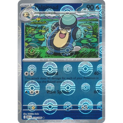 Black Bolt - 020/086 - Palpitoad (poke ball reverse holo)