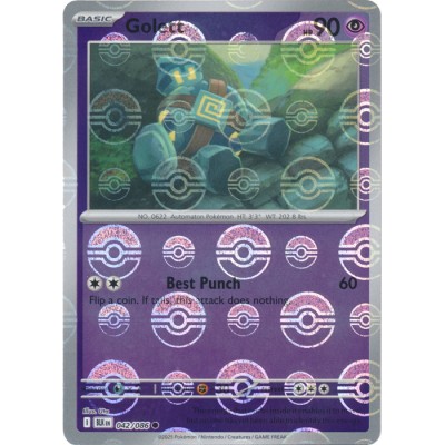 Black Bolt - 042/086 - Golett (poke ball reverse holo)